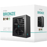 Deepcool Gamerstorm Pf700x 80 Plus Bronze 700w Non Modular Atx12v Long Life 120mm Fan Sleeved Cables Premium Elerolytic Capacitors Black